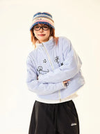 Reversible Dog Doodle Fleece Puffer Jacket   OL2024