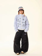 Reversible Dog Doodle Fleece Puffer Jacket   OL2024