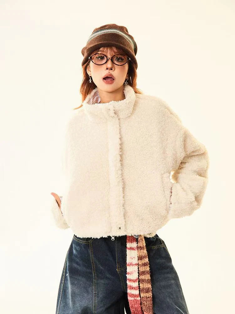 Reversible Dog Doodle Fleece Puffer Jacket   OL2024