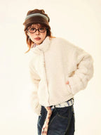 Reversible Dog Doodle Fleece Puffer Jacket   OL2024