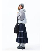 Colorblock Star Puffer Jacket   OL2027