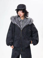 Starry Rabbit Ear Fleece Sweatshirt   OL2048