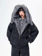 Starry Rabbit Ear Fleece Sweatshirt   OL2048