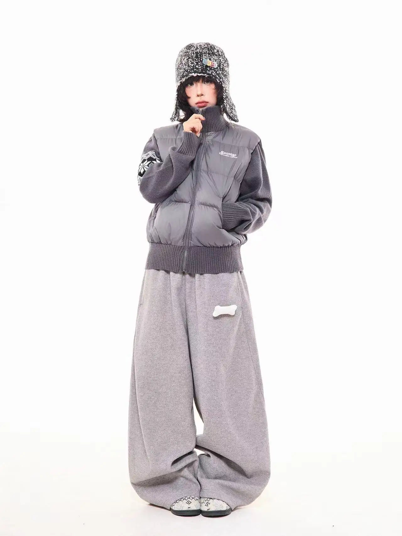 Vintage Panel Puffer Jacket   OL2058