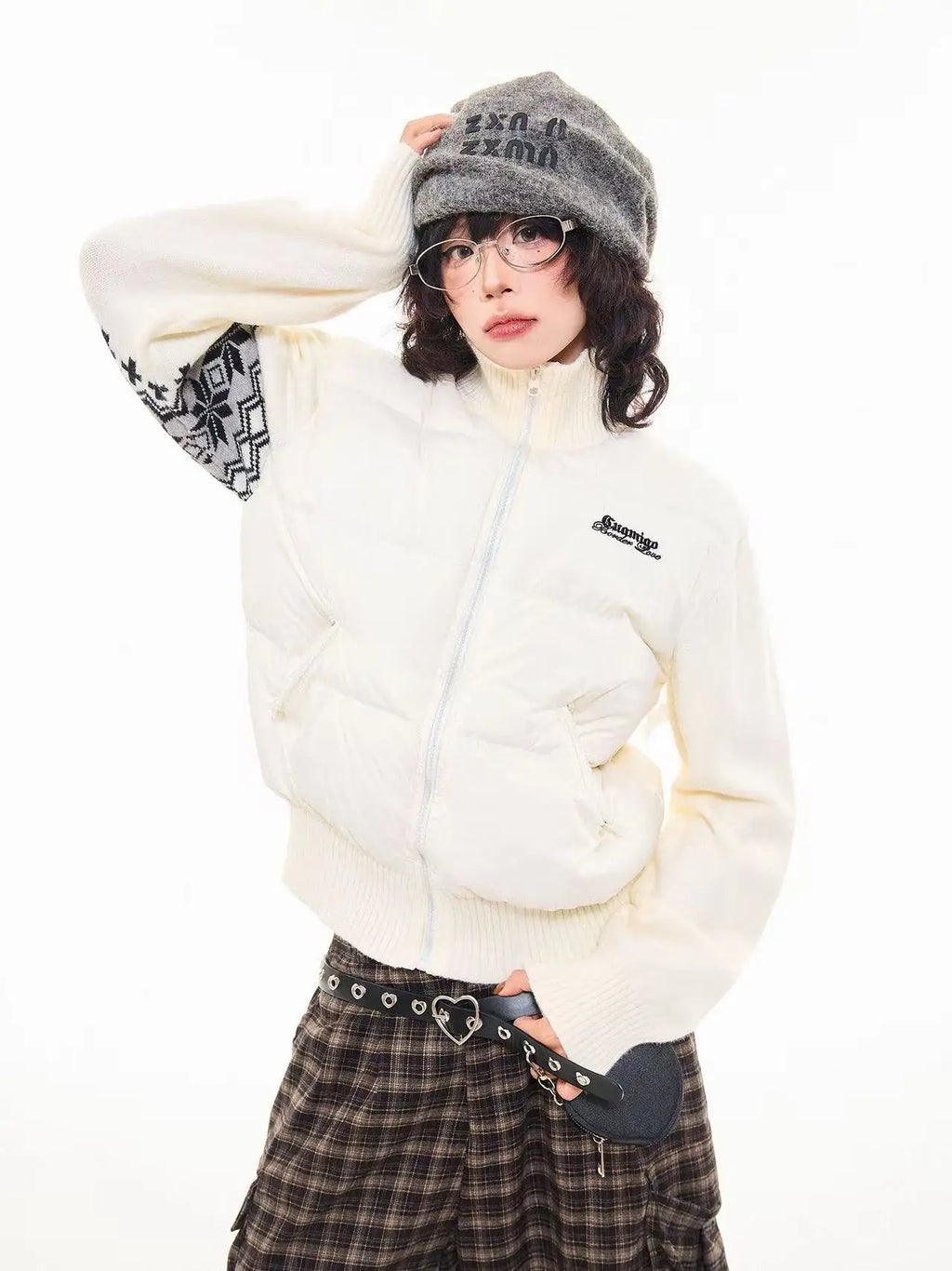 Vintage Panel Puffer Jacket   OL2058