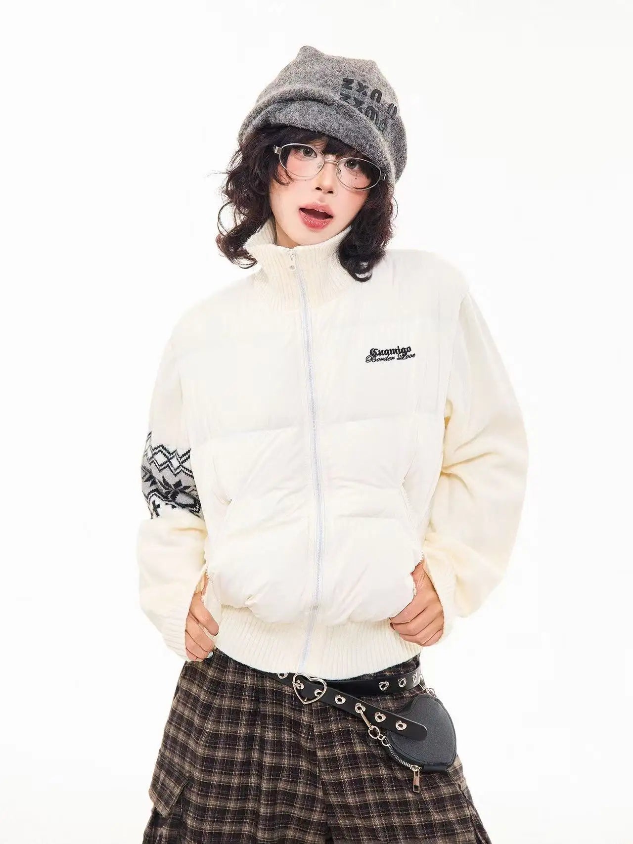 Vintage Panel Puffer Jacket   OL2058