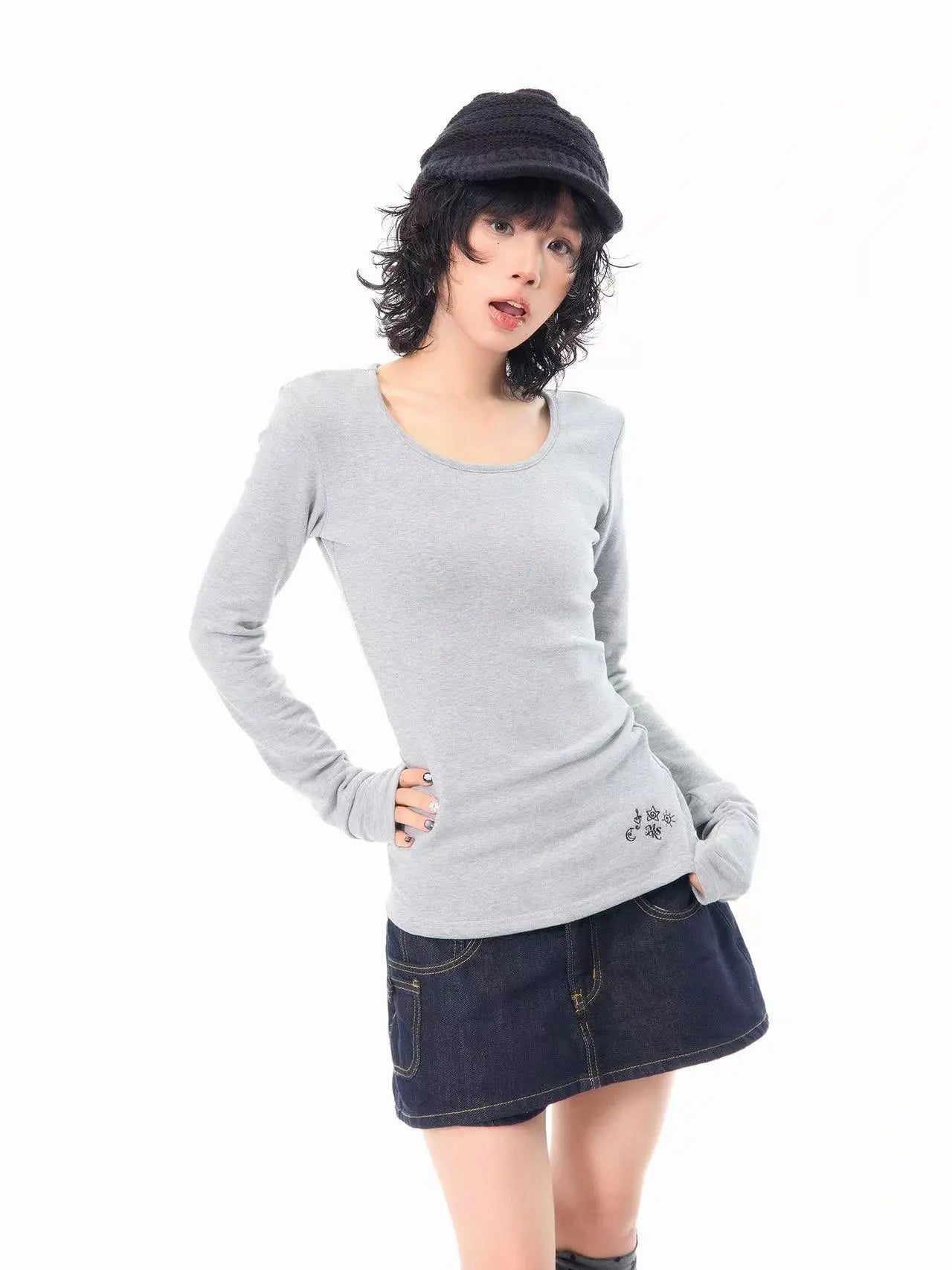 Slim Fit Long Sleeve Base Top   oliviora