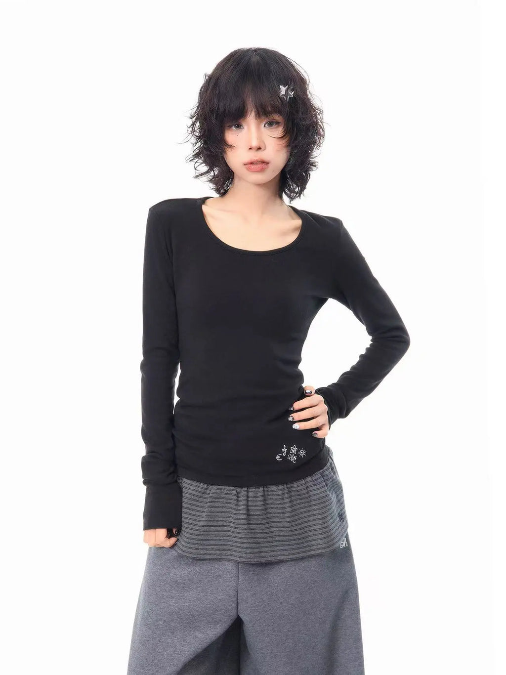 Slim Fit Long Sleeve Base Top   OL2060