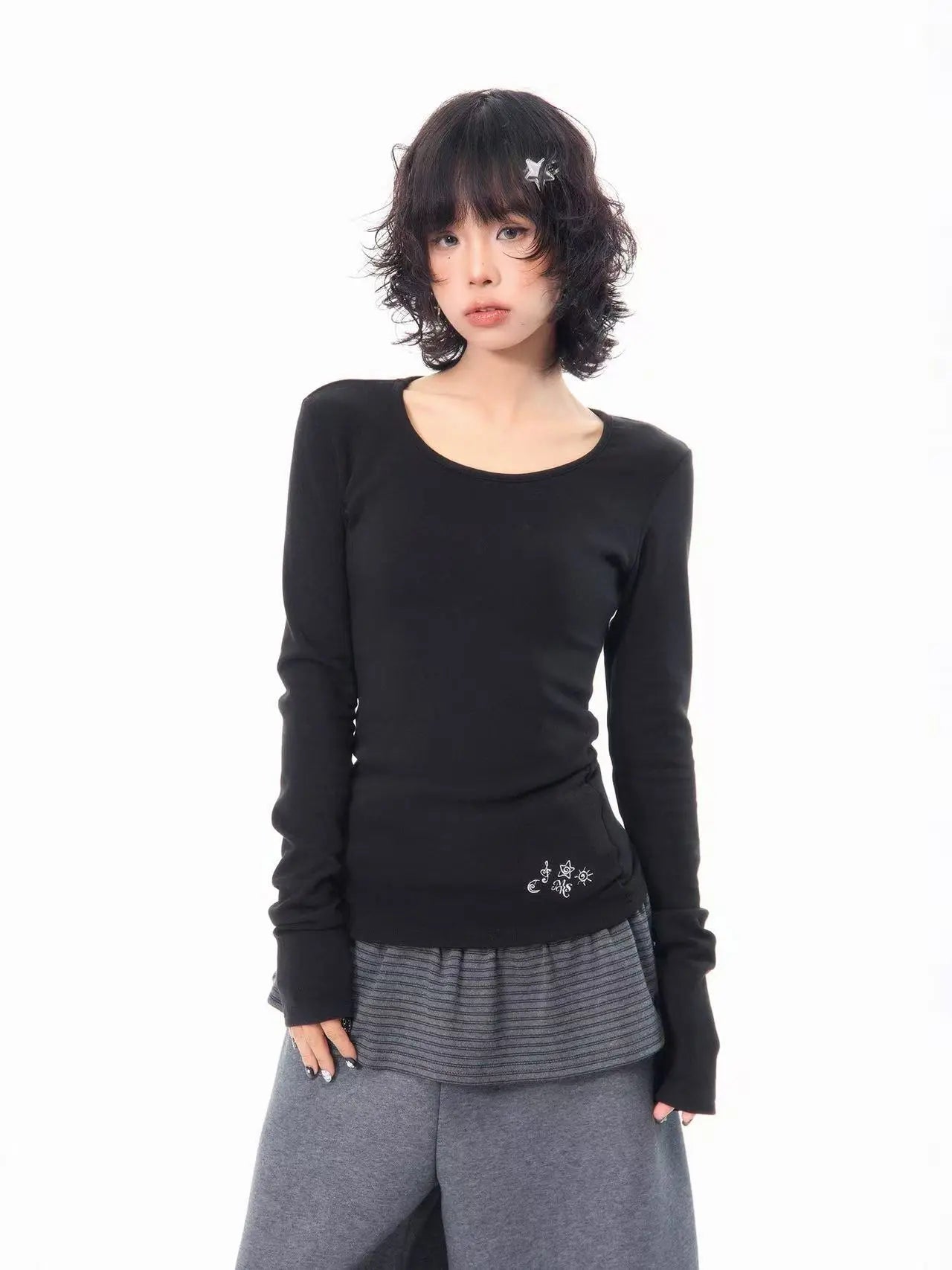 Slim Fit Long Sleeve Base Top   OL2060
