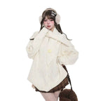 Confetti Dot Scarf Collar Cardigan  OL2066