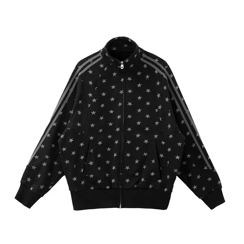 Fragment Star High Neck Relaxed Sweatshirt   OL2072