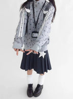 Fragment Star High Neck Relaxed Sweatshirt OL2072