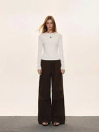 Printed Slim Fit Crewneck Long Sleeve Top   OL2075