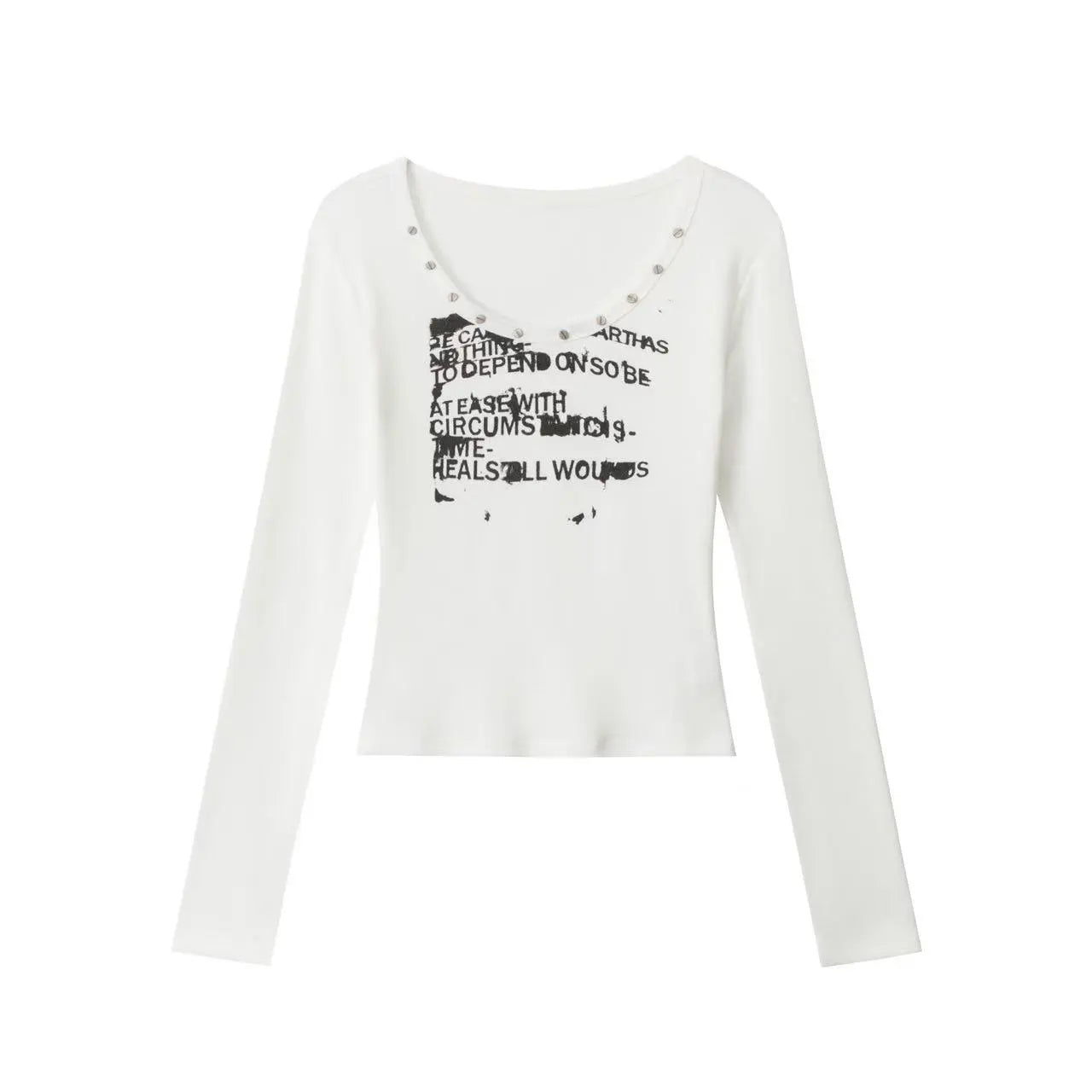 Vintage Slim Fit Long Sleeve T Shirt   OL2076