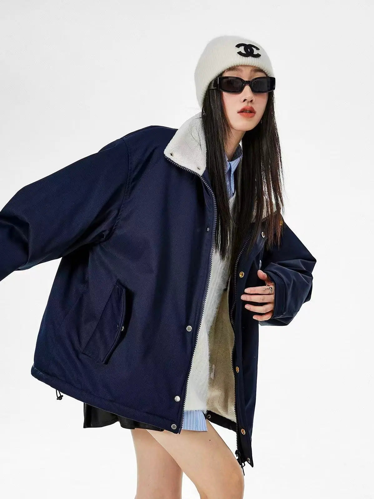 oliviroa オリヴィオラ Vintage Padded Oversized Jacket