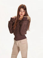 Detachable Fur Collar Hooded Fitted Jacket   OL2083