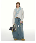 Slim Fit Striped High Neck Long Sleeve Top   OL2085