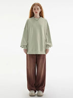Relaxed Fit Essential Crewneck Sweatshirt   OL2086