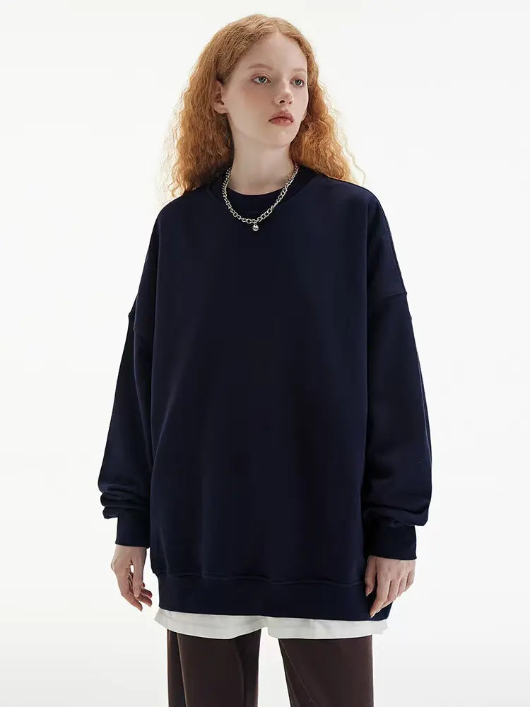 Relaxed Fit Essential Crewneck Sweatshirt   OL2086
