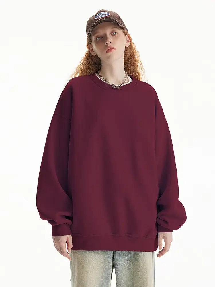 Relaxed Fit Essential Crewneck Sweatshirt   OL2086