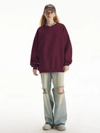 Relaxed Fit Essential Crewneck Sweatshirt   OL2086