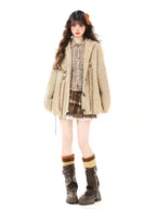 Vintage Toggle Button Relaxed Knit Cardigan   oliviroa オリヴィオラ