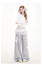 Star Patch Relaxed Straight Sweatpants   OL2089