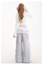 Star Patch Relaxed Straight Sweatpants   OL2089