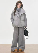 Layered Padded Vest Two Piece Set   oliviroa オリヴィオラ