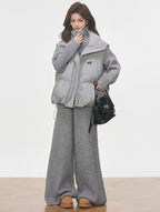 Layered Padded Vest Two Piece Set   OL2092