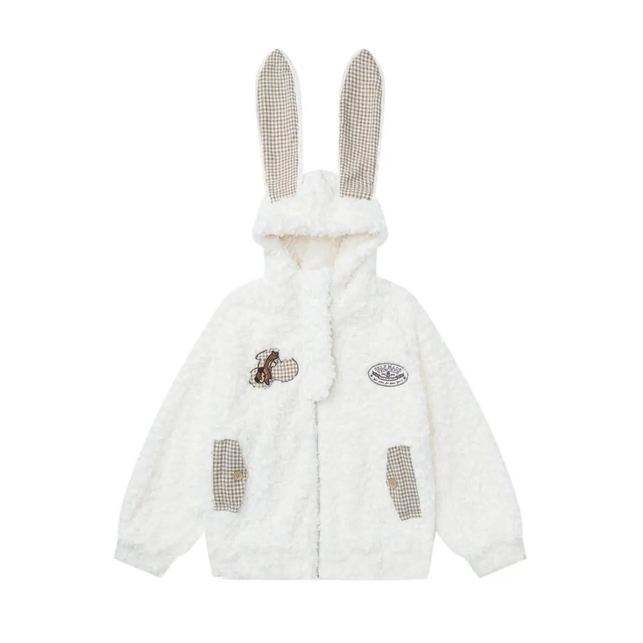 Bunny Ear Sherpa Padded Jacket   OL2093