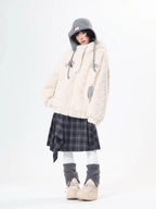 Bunny Ear Sherpa Padded Jacket   OL2093