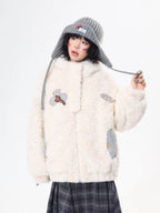 Bunny Ear Sherpa Padded Jacket   OL2093