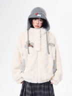Bunny Ear Sherpa Padded Jacket   oliviroa オリヴィオラ