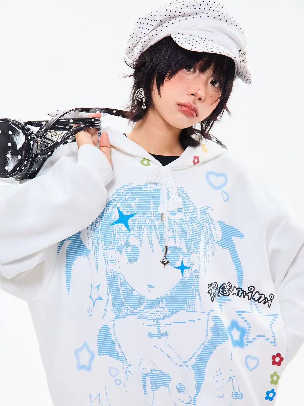 Vintage Cartoon Wing Hoodie   OL2095