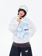 Vintage Cartoon Wing Hoodie   OL2095