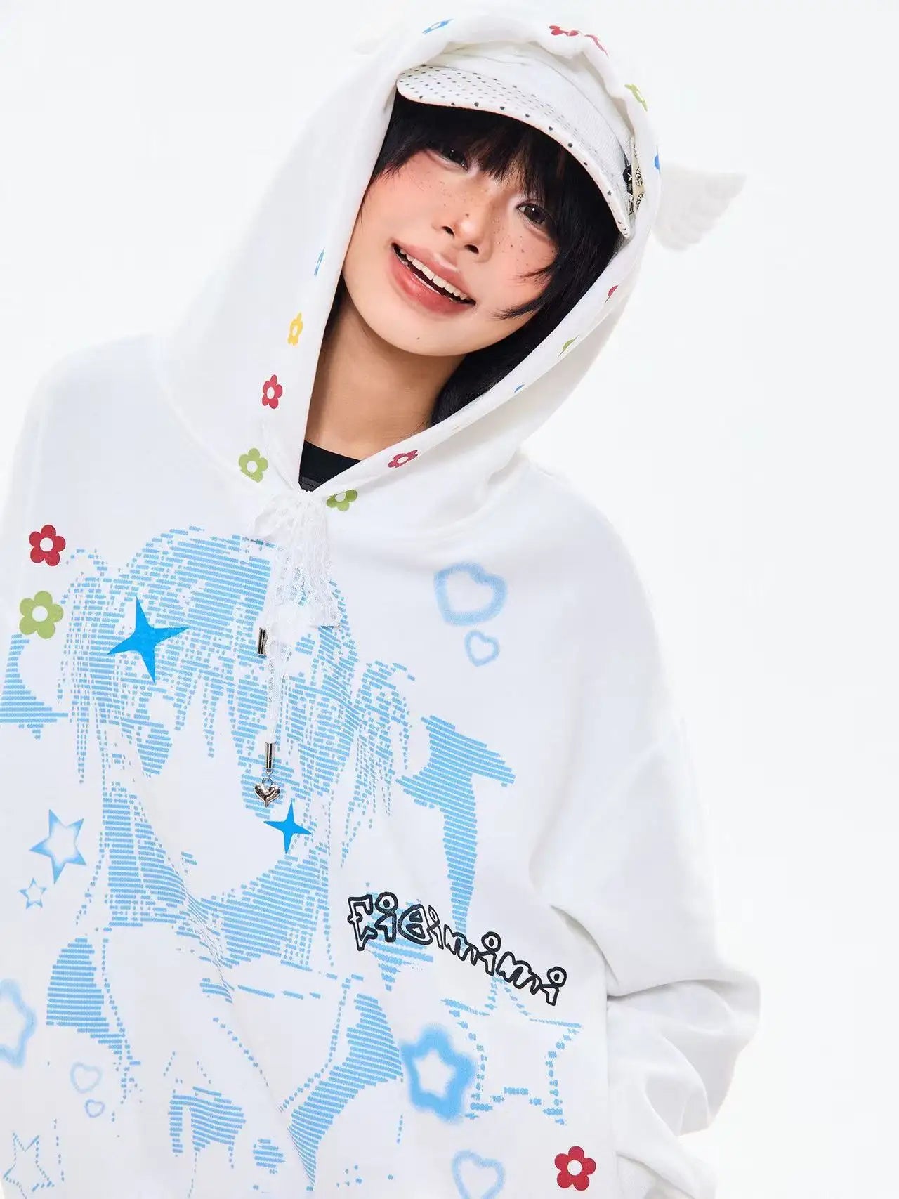 Vintage Cartoon Wing Hoodie   OL2095