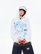 Vintage Cartoon Wing Hoodie   OL2095