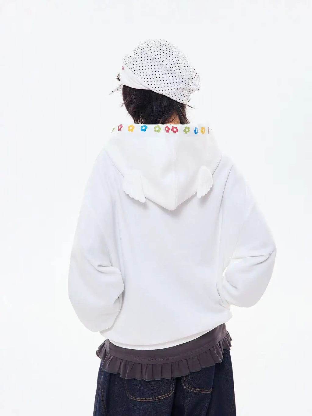 Vintage Cartoon Wing Hoodie   OL2095