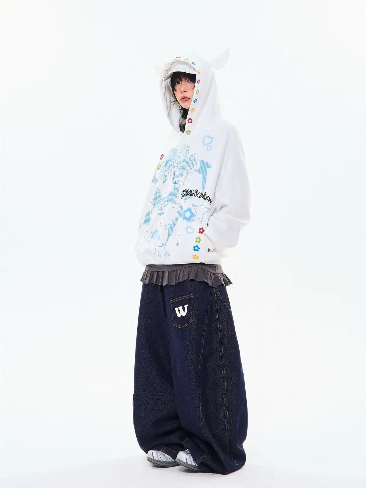 Vintage Cartoon Wing Hoodie   OL2095