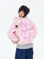 Vintage Cartoon Wing Hoodie   oliviroa オリヴィオラ
