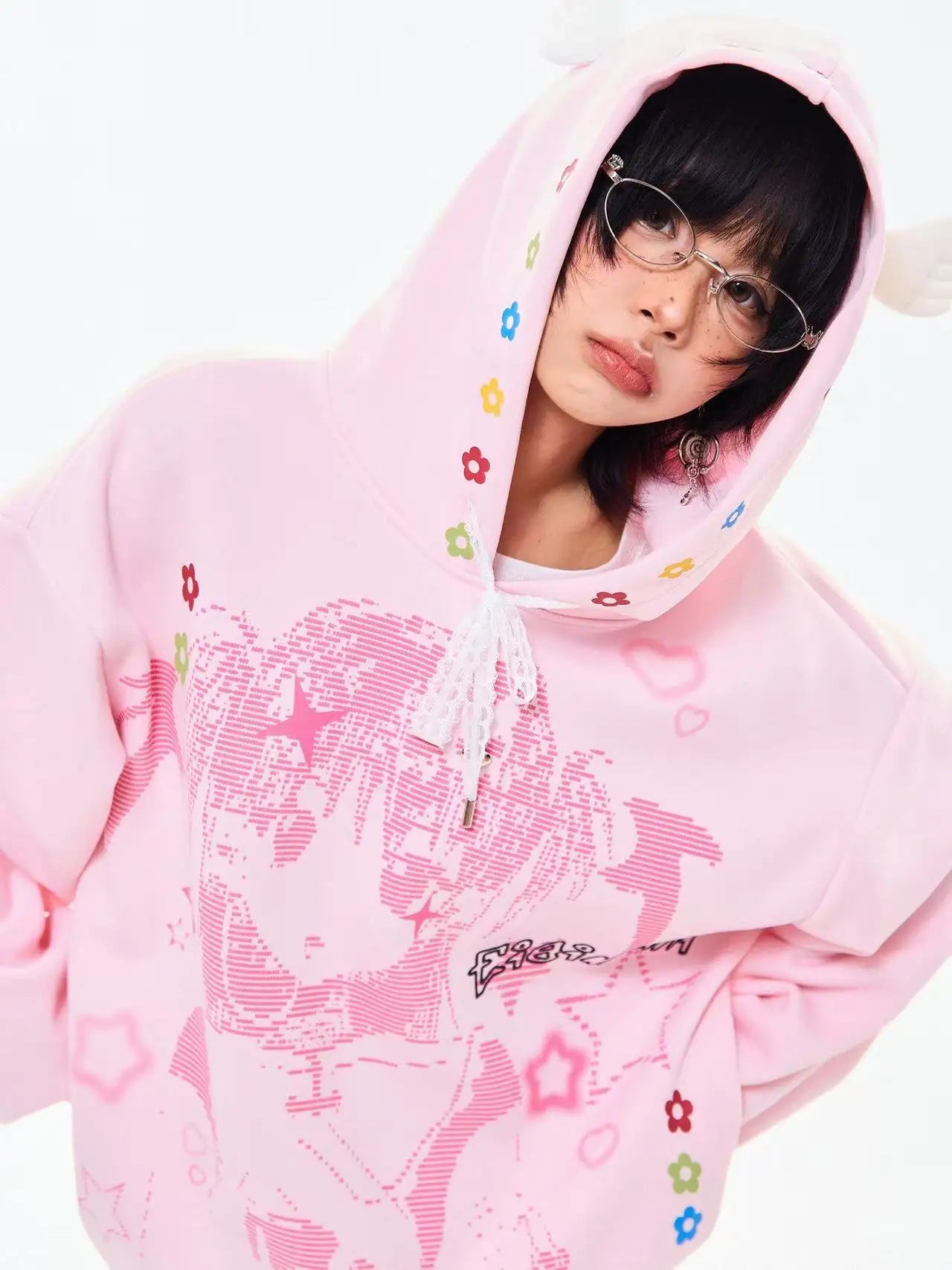 Vintage Cartoon Wing Hoodie   OL2095