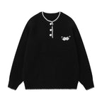 Vintage Button Sweater   OL2097