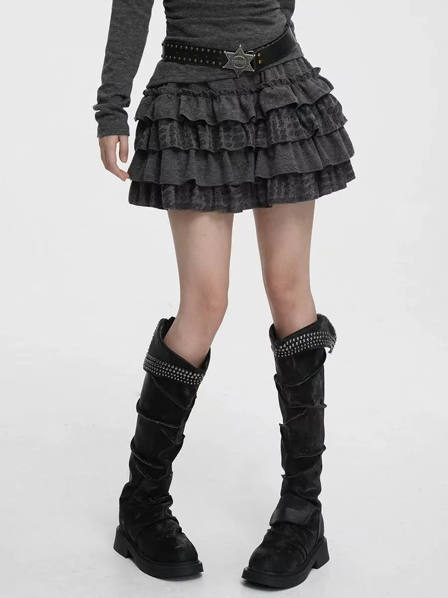 Tiered Puff Mini Skirt   oliviroa オリヴィオラ