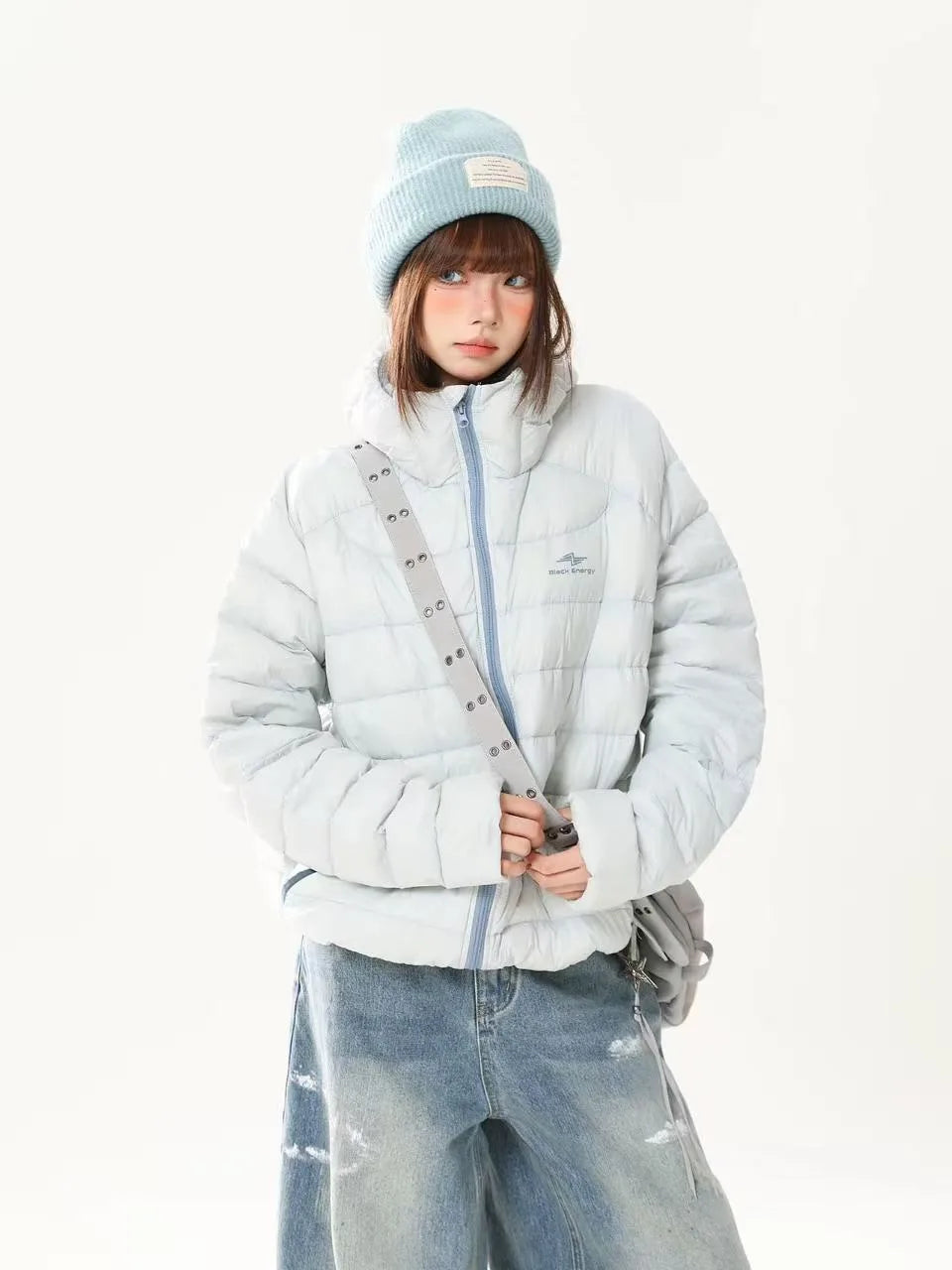 Retro Lightweight Quilted Down Hoodie   OL2104