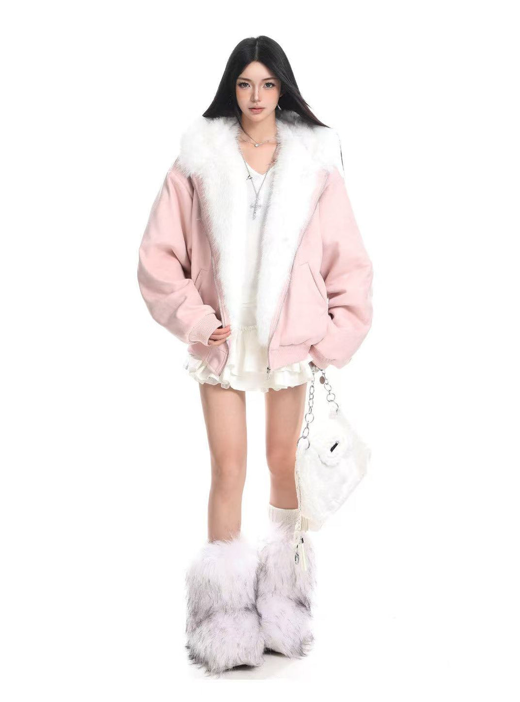 Hooded Bunny Ear Vintage Jacket   OL2108