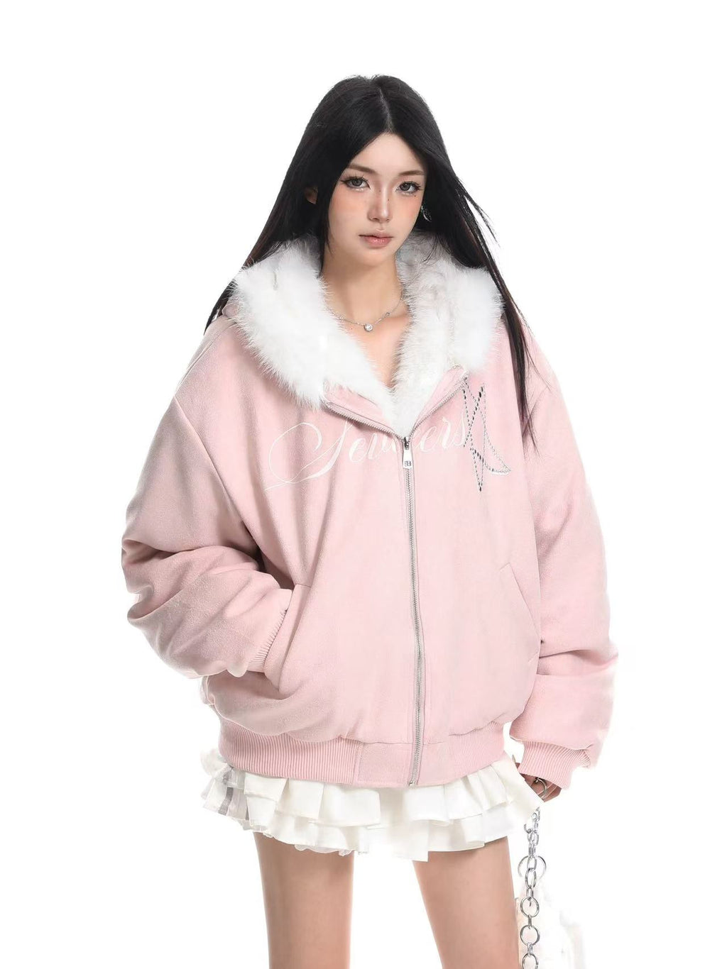 Hooded Bunny Ear Vintage Jacket   oliviroa オリヴィオラ