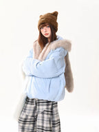 Bunny Ear Hooded Down Jacket   oliviroa オリヴィオラ