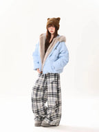 Bunny Ear Hooded Down Jacket   OL2109