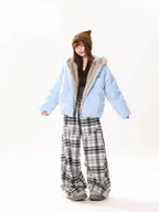 Bunny Ear Hooded Down Jacket   OL2109